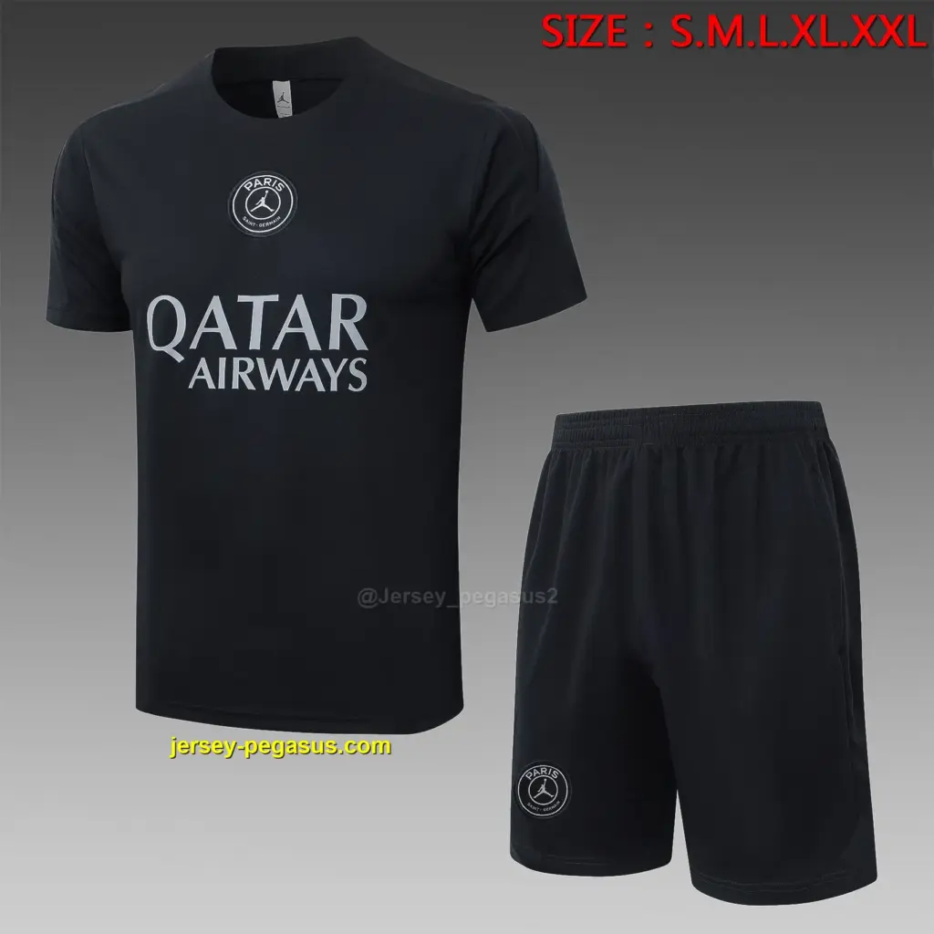 2526 Short Sleeve Jordan Paris Black (Gray AD)-Paris