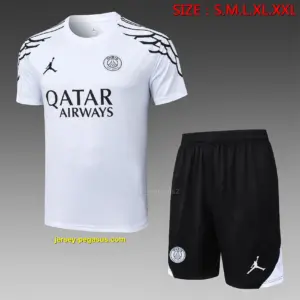2526 Short Sleeve Jordan Paris White Blue Inkjet-Paris
