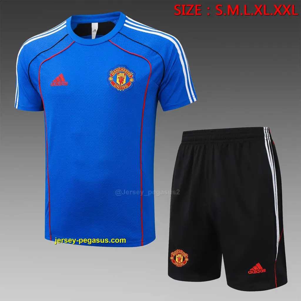 2526 Short Sleeve Manchester United Colorful Retro Version-Manchester Un