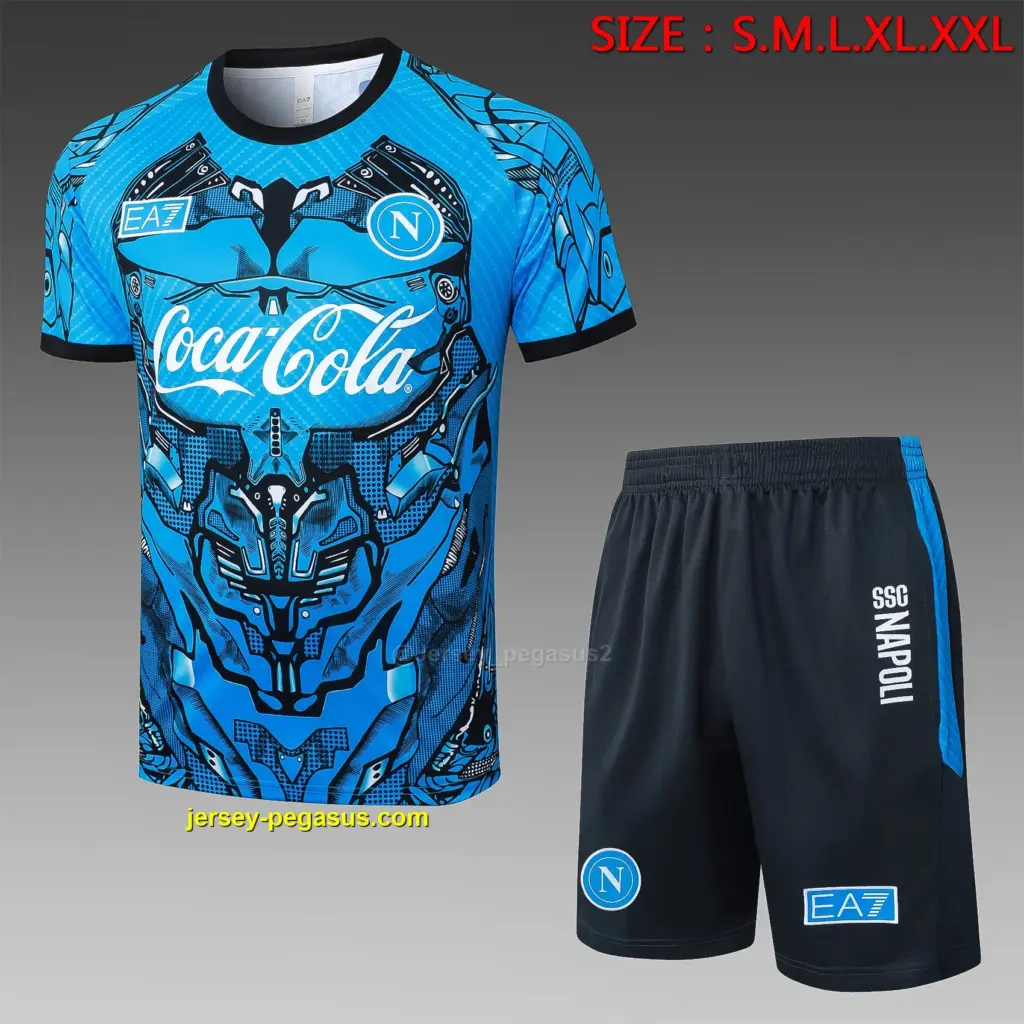 2526 Short Sleeve Naples Blue Inkjet -Naples