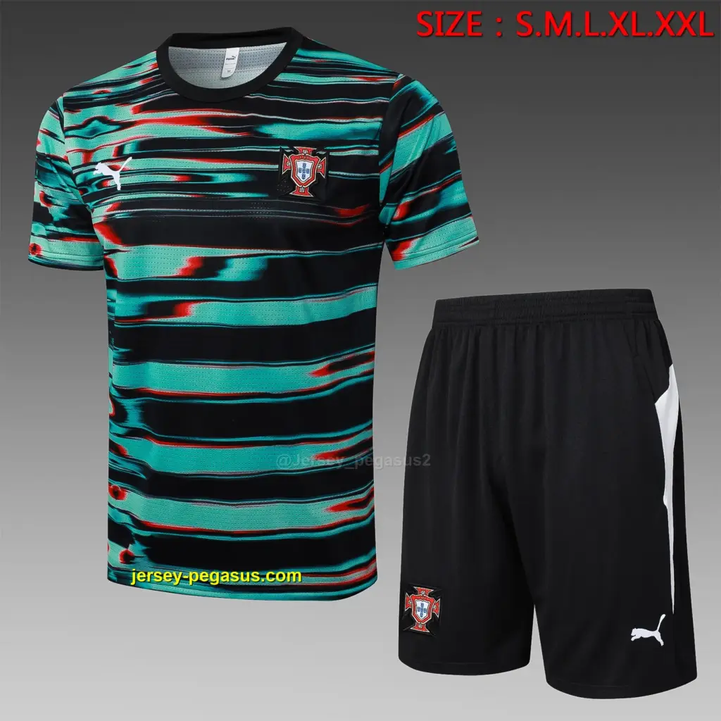 2526 Short Sleeve Portuguese Green Inkjet-Portugal