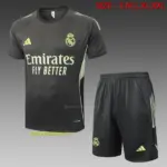 2526 Short Sleeve Real Madrid Gray Green-Real Madri