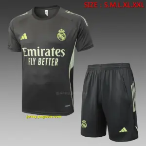 2526 Short Sleeve Real Madrid Gray Green-Real Madri