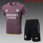 2526 Short Sleeve Real Madrid Gray Purple-Real Madri