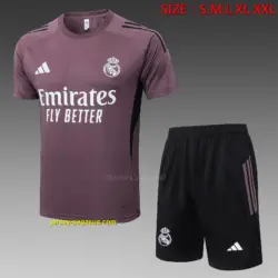 2526 Short Sleeve Real Madrid Gray Purple-Real Madri