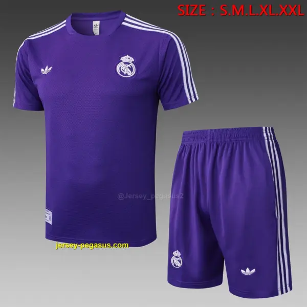 2526 Short Sleeve Real Madrid Purple Retro Version-Real Madri 2526 Short Sleeve Real Madrid Purple Retro Version-Real Madri