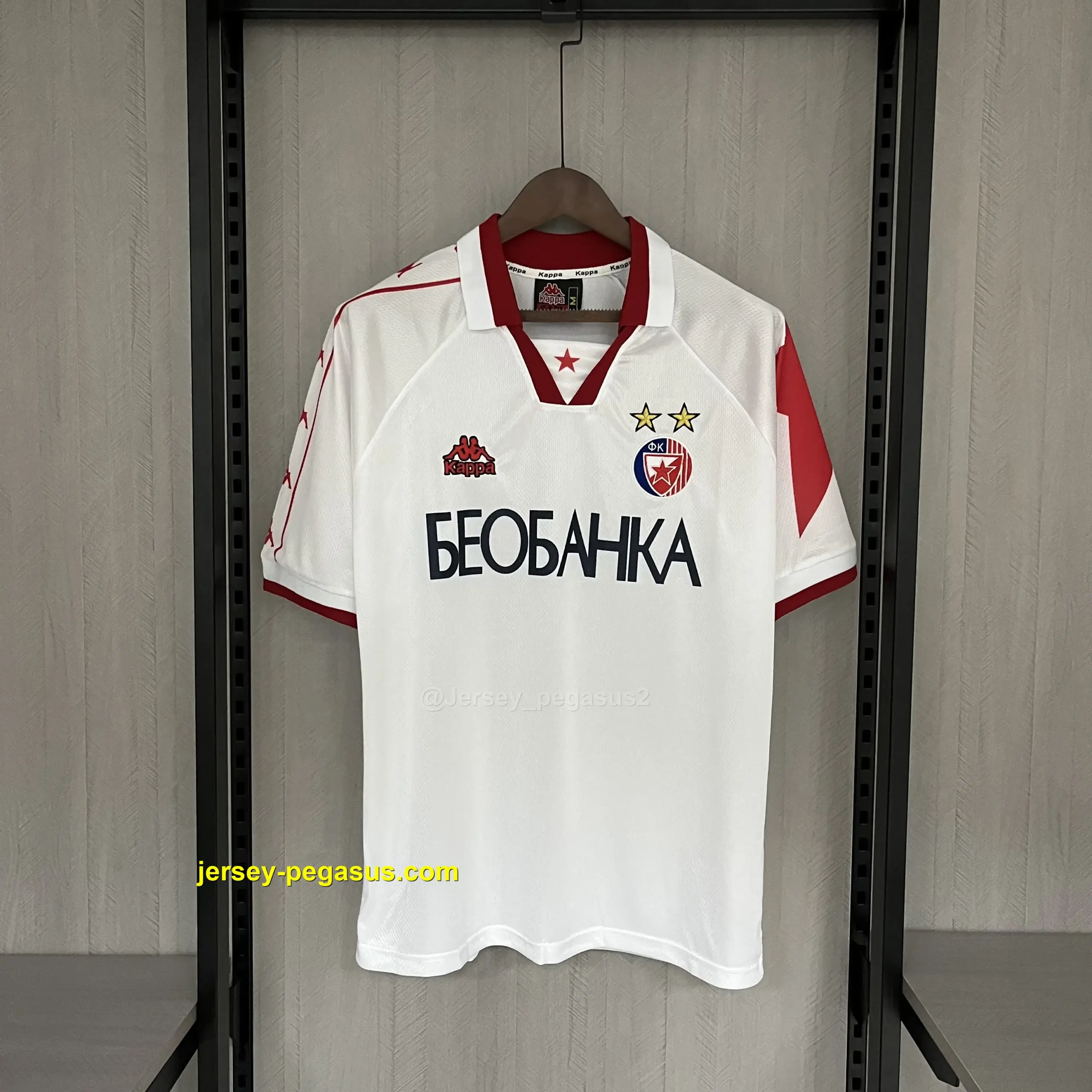 Retro 1995-97 Belgrade Red Star Away Retro 1995-97 Belgrade Red Star Away