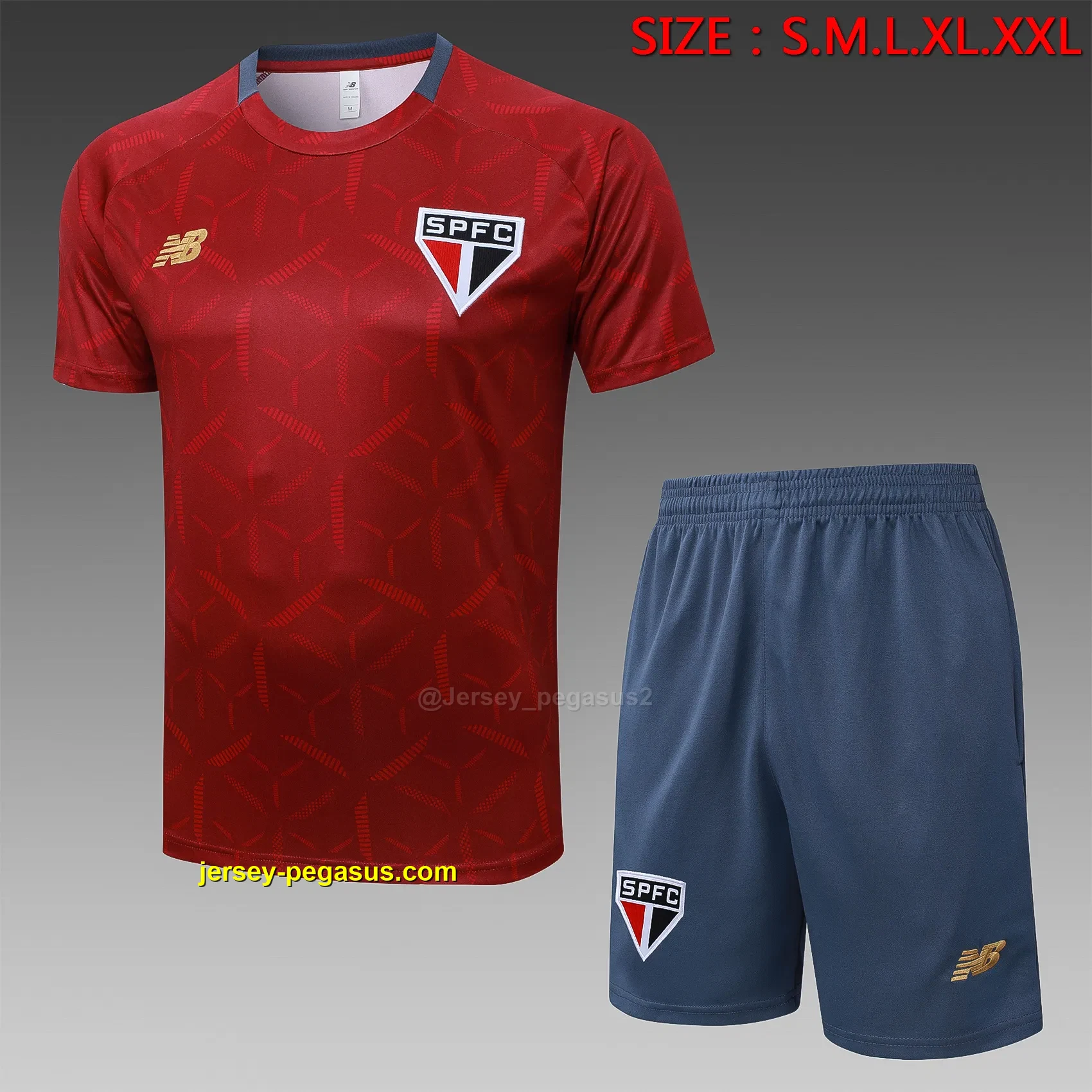 2526 Short Sleeve Sao Paulo Maroon Inkjet-Sao Paulo 2526 Short Sleeve Sao Paulo Maroon Inkjet-Sao Paulo