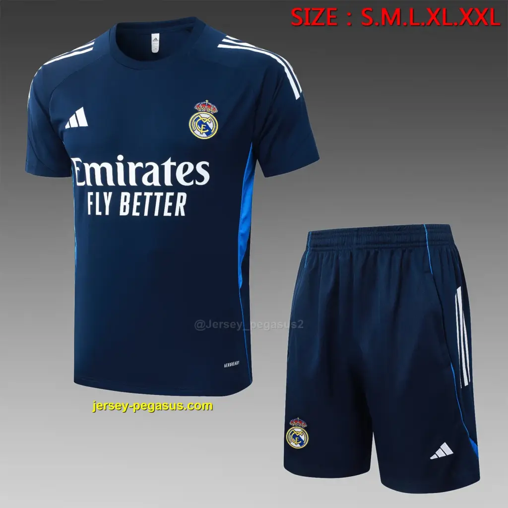 2526 Short-sleeved Real Madri (white three sides)-Real Madri