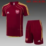 2526 short-sleeved Arsenal maroon retro version (yellow three sides)-Ars