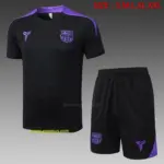 2526 short-sleeved Barcelona black (team logo purple)-Barcelona
