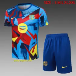 2526 short-sleeved Barcelona light blue inkjet-Barcelona