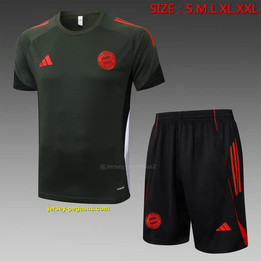 2526 short-sleeved Bayern dark green-Bayern Munich