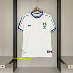 Retro 1998 Brazil White Jersey