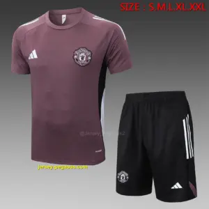 2526 short-sleeved Manchester United gray purple-Manchester United
