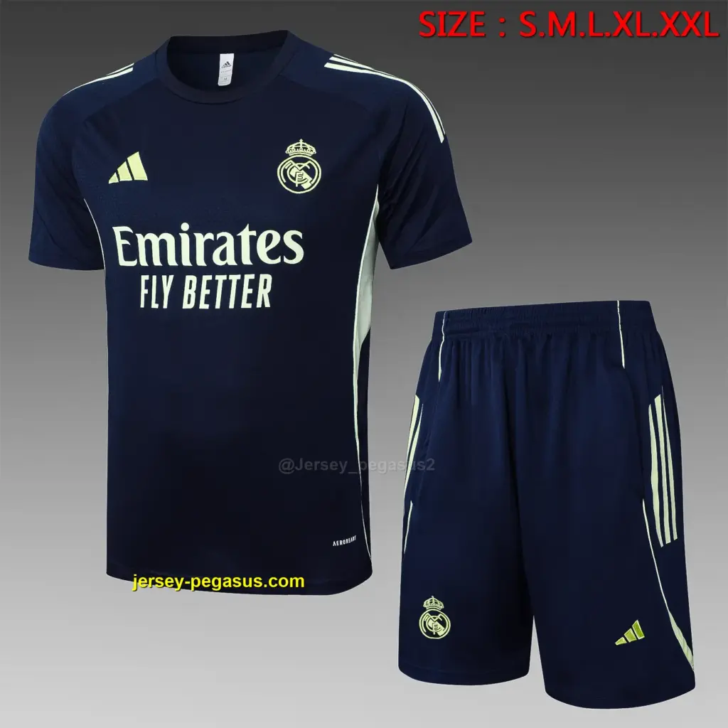 2526 short-sleeved Real Madrid cyan-Real Madri