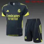 2526 short-sleeved Real Madrid dark gray (with yellow)-Real Madri