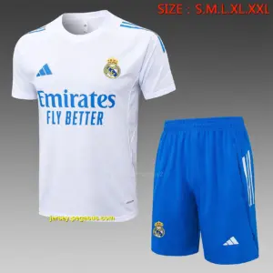 2526 short-sleeved Real Madrid white (three times Hulan)-Real Madri