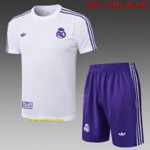 2526 short-sleeved Real Madrid white retro version-Real Madri