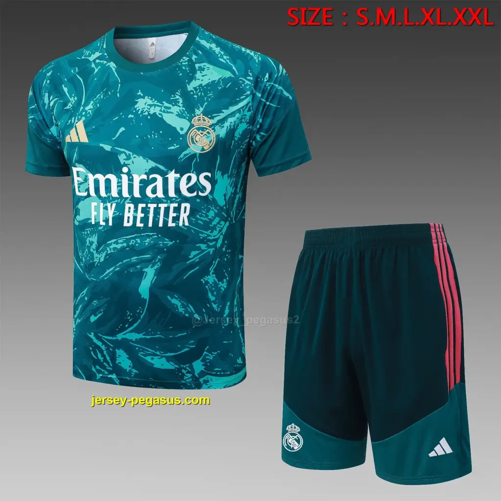 2627 Short Sleeve Real Madrid Dark Green Inkjet-Real Madri