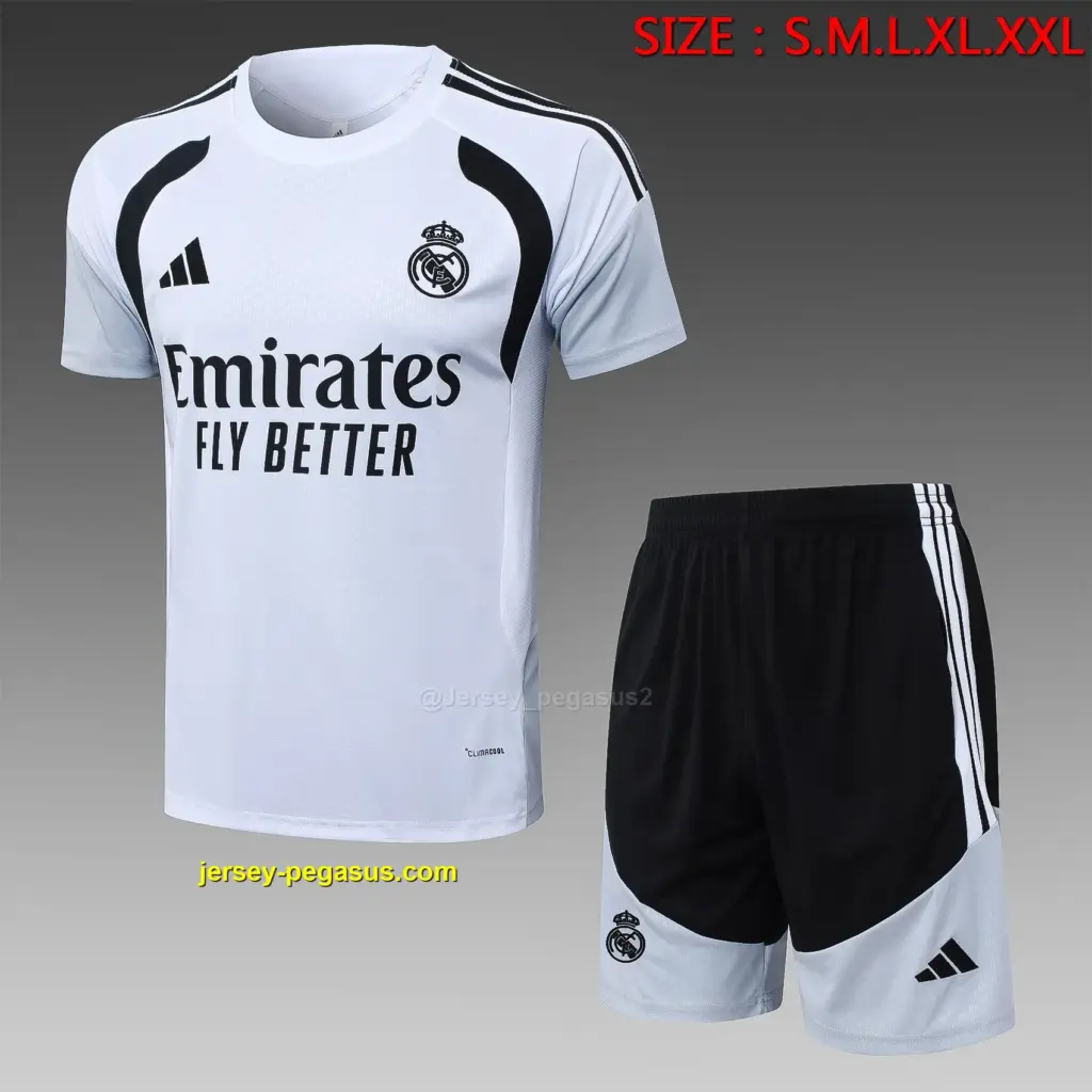 2627 Short Sleeve Real Madrid White-Real Madri