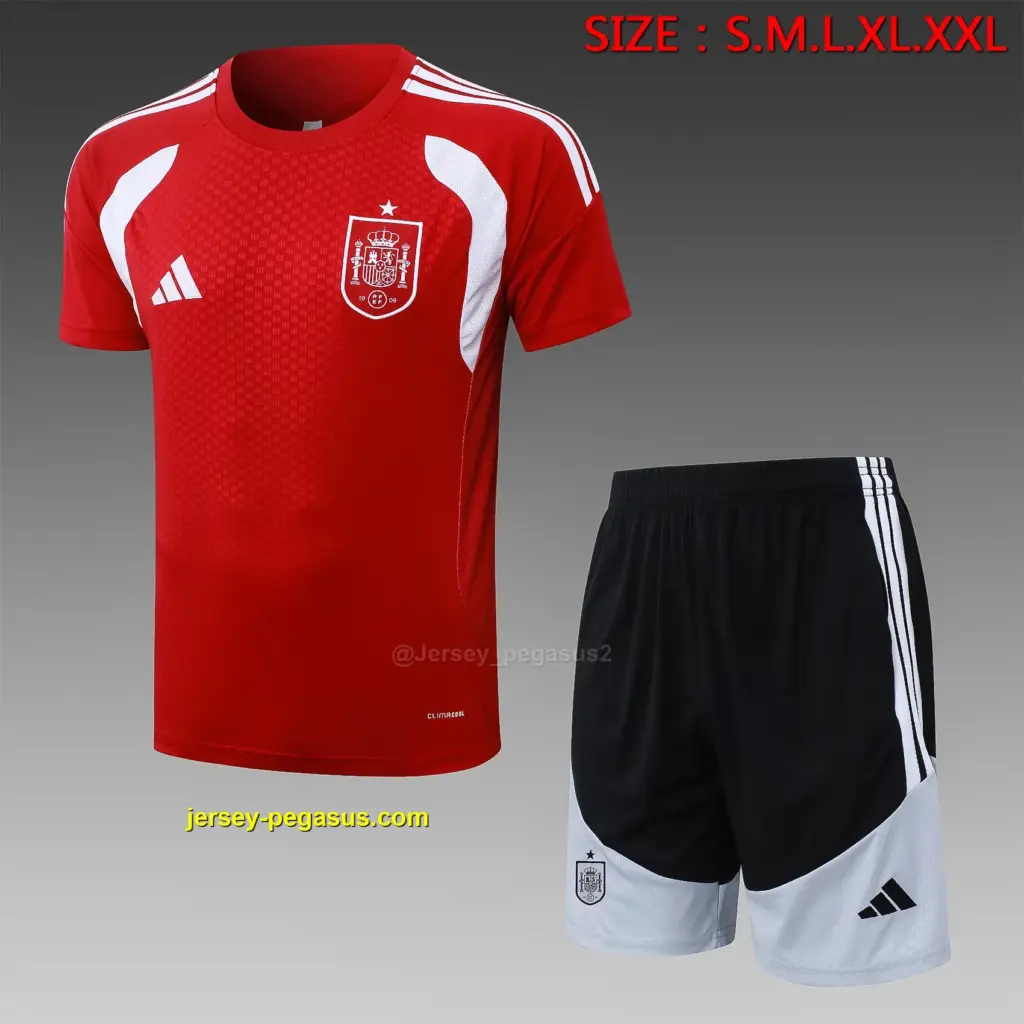 2627 short sleeve Spanish red