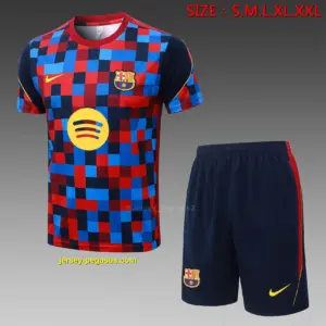 2627 short-sleeved Barcelona checkered inkjet-Barcelona