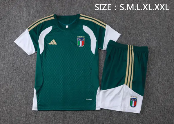 2627 short-sleeved Italian dark green--Italy