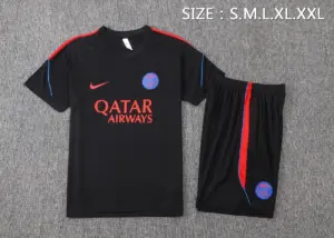 2627 short-sleeved Paris black (with red)-Paris