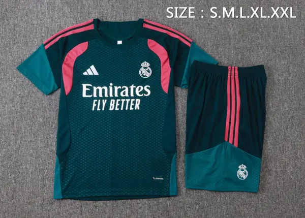 2627 short-sleeved Real Madrid dark green-Real Madri