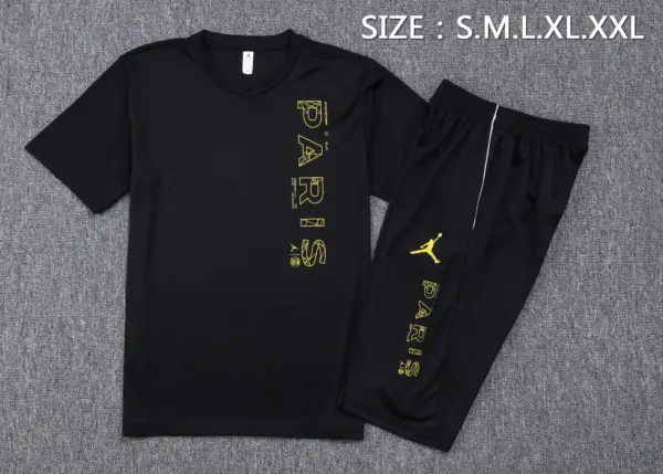 Short Sleeve 2223 Jordan Paris Black (with cropped pants)