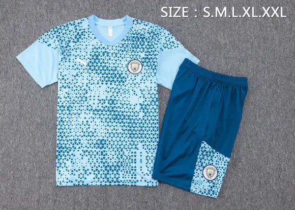 Short Sleeve 2324 Manchester City Light Blue