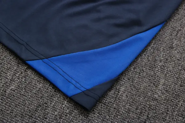 Short-sleeved 2223 French sapphire blue (with cropped pants)
