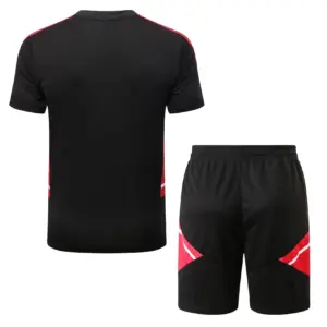 Short-sleeved 2223 Manchester United black (with five-length pants)