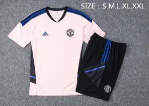 Short-sleeved 2223 Manchester United pink (with five-length pants)