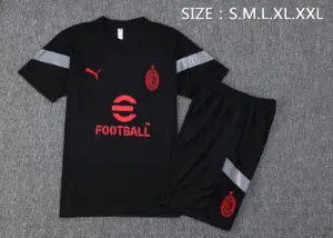 Short-sleeved 2223AC Milan black (with cropped pants))