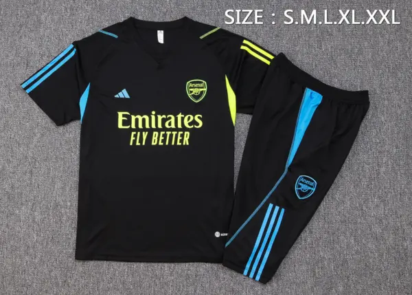 Short-sleeved 2324 Arsenal Black (with cropped pants)