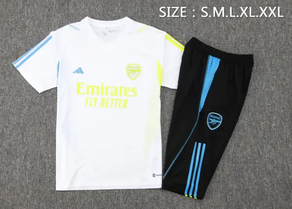 Short-sleeved 2324 Arsenal White (with cropped pants)