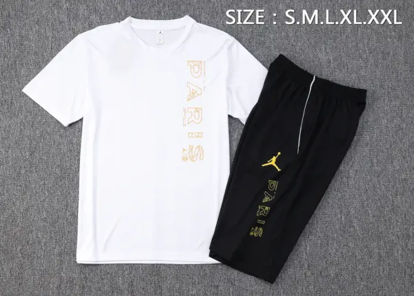 Short-sleeved 2324 Jordan Paris White (with cropped pants)