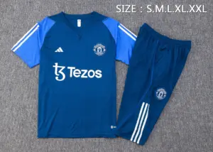 Short-sleeved 2324 Manchester United sapphire blue (with cropped pants)