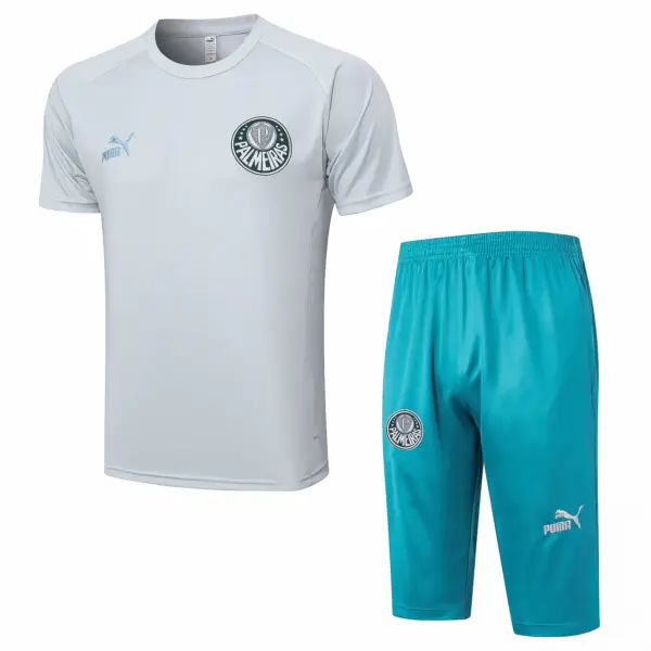Short-sleeved 2324 Palmeiras light gray (with cropped pants)