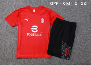 Short-sleeved 2324AC red (with cropped pants)
