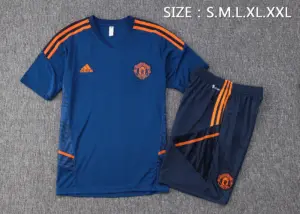 short-sleeved 2223 Manchester United indigo (with cropped pants)