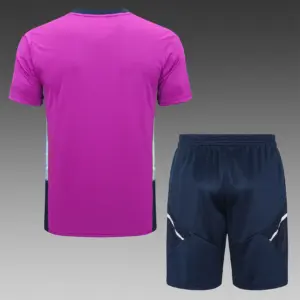 short-sleeved 2223 Real Madrid dark purple (with five-length pants))