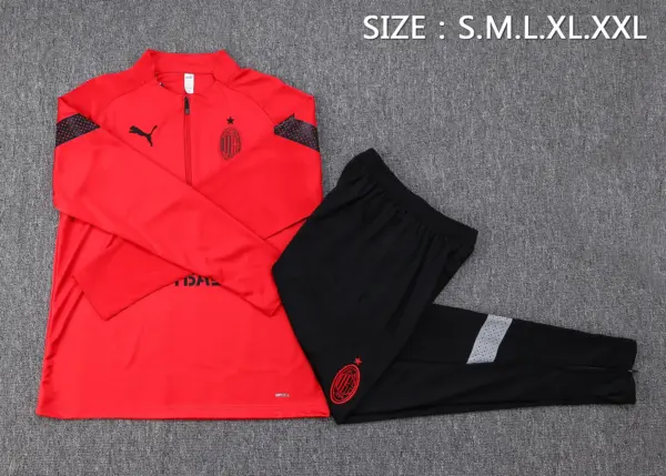 2223 half pull AC Milan red