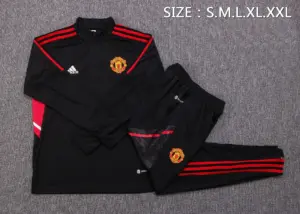 2223 half pull Manchester United black (red edge)