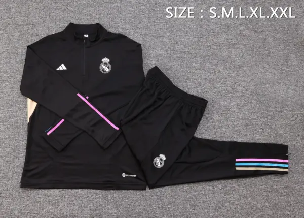 2324 Half Pull Real Madrid Black
