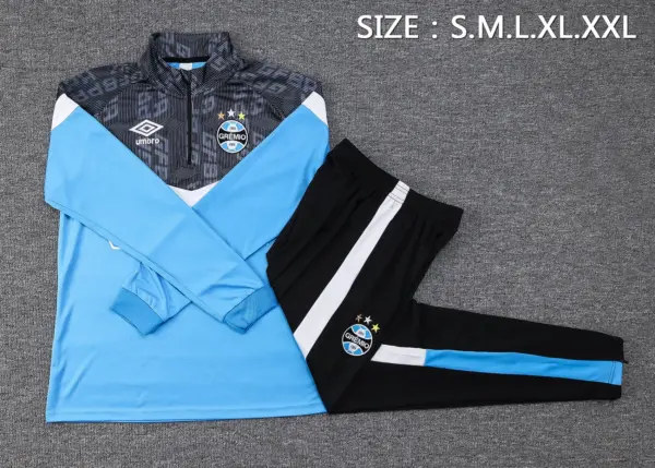 2324 half La Gremio light blue upper section black