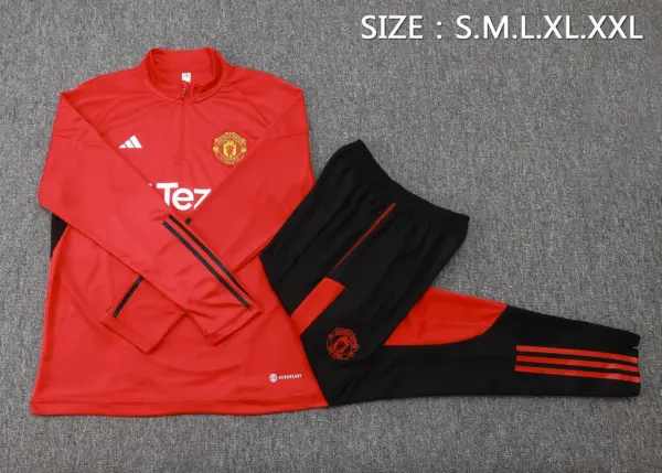 2324 half pull Manchester United red