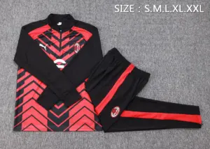 2324 half-pull AC Milan black and red